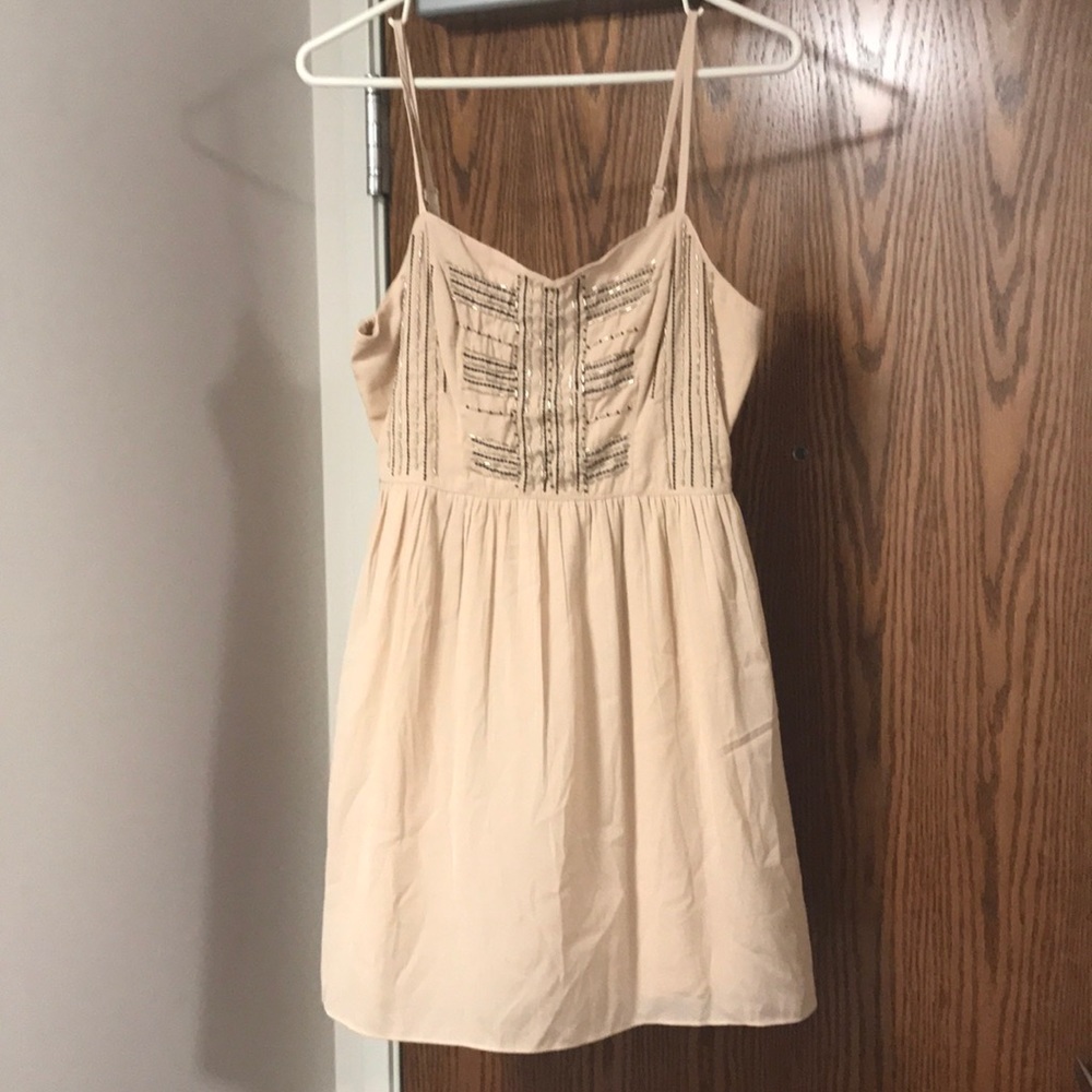 new w/o tag blush sequined mini dress